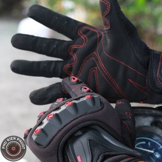 Găng tay moto xe máy, găng tay scoyco, scoyco mc10 đen đỏ