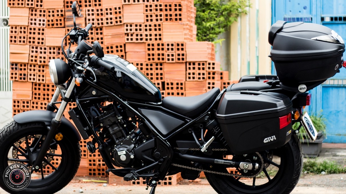 Rebel 300 lên full thùng givi